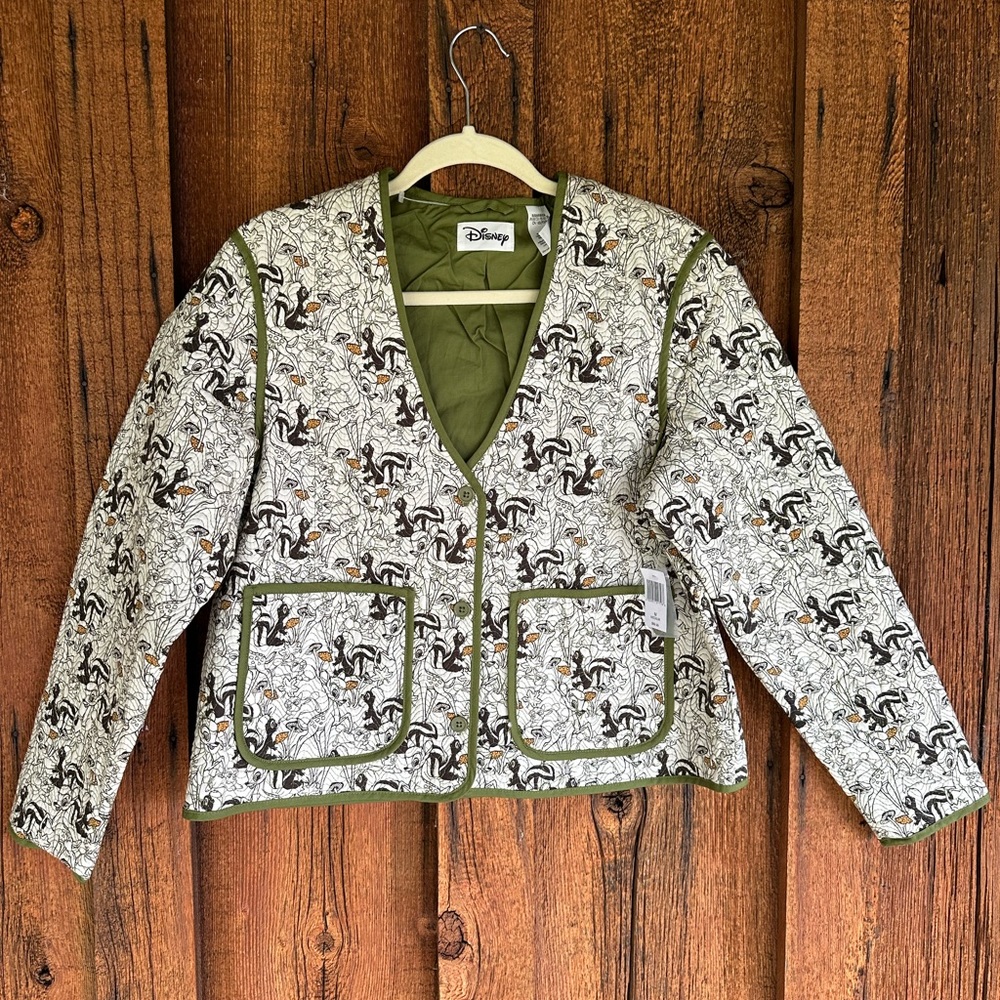 NWT Disney Bambi & flower quilted jacket
